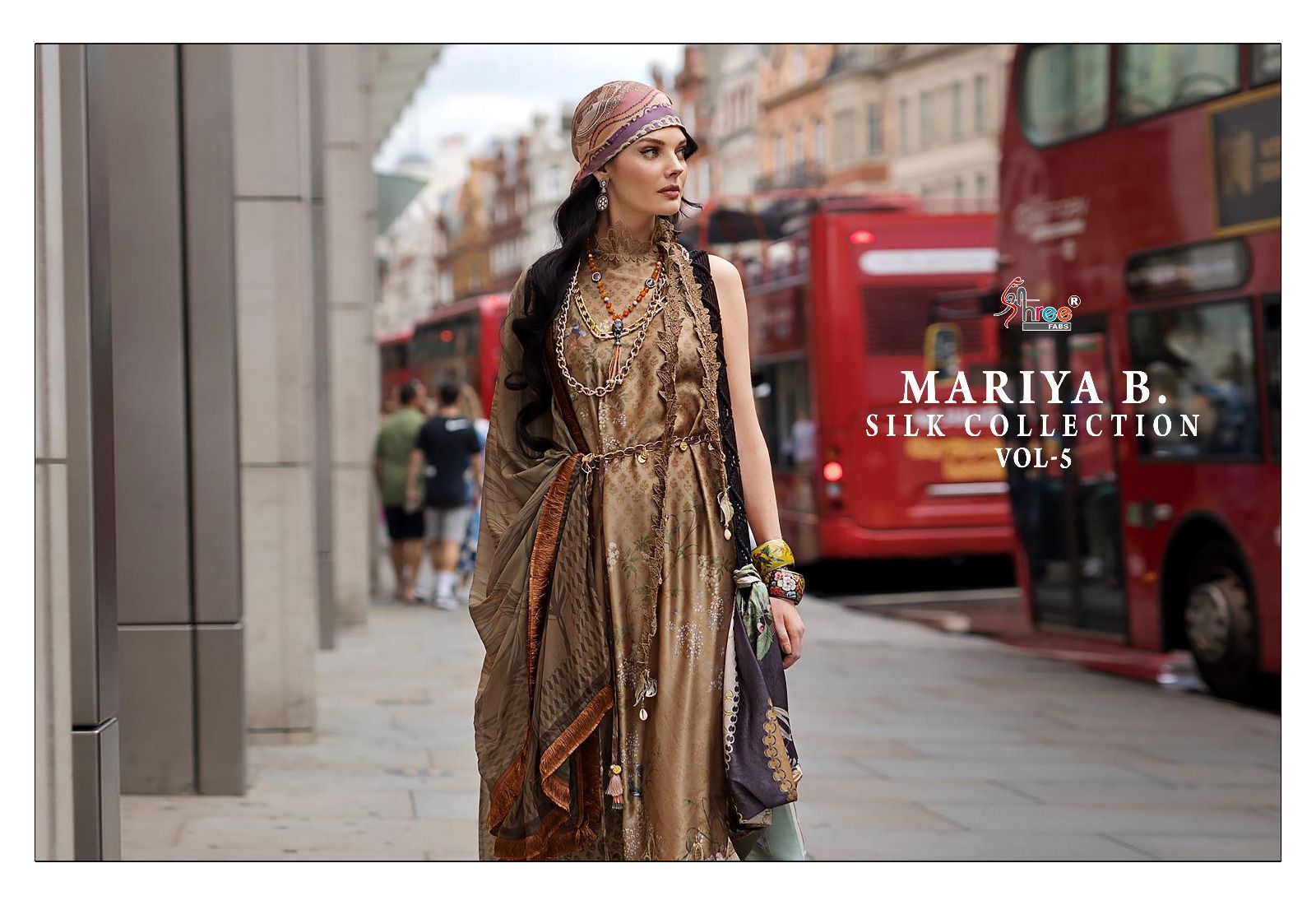 Mariya B Silk Vol 5 Shree Fabs Satin Pakistani Salwar Suits