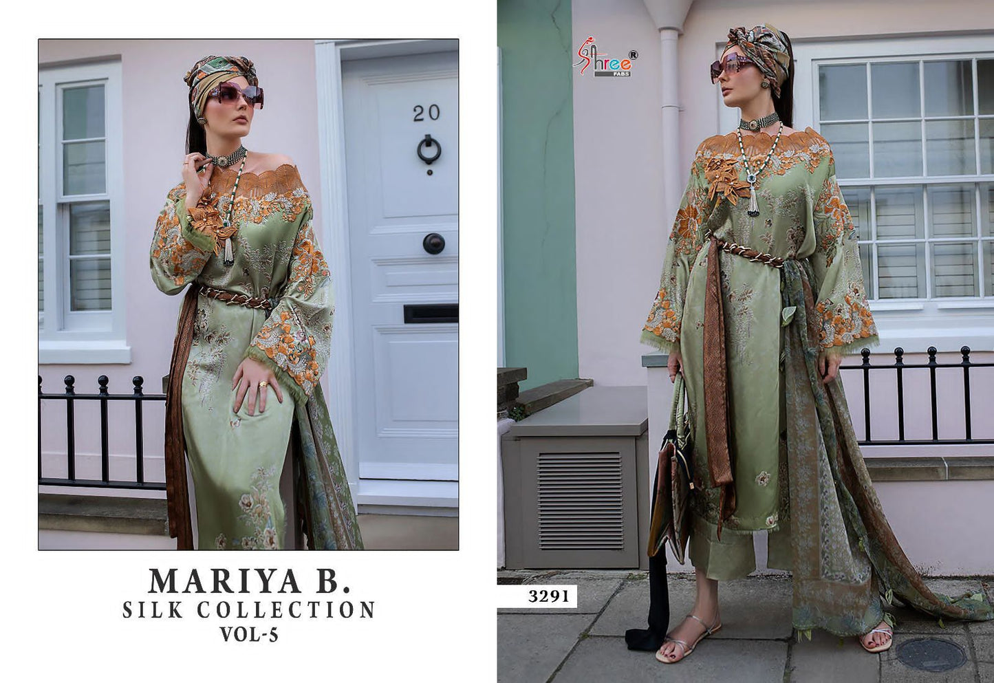 Mariya B Silk Vol 5 Shree Fabs Satin Pakistani Salwar Suits