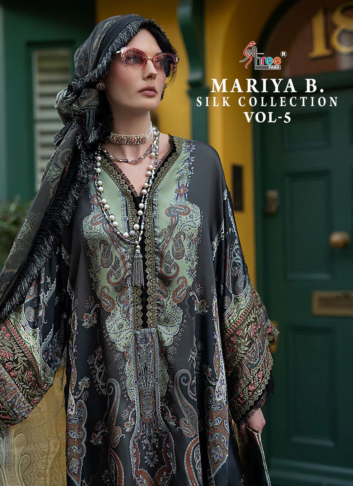Mariya B Silk Vol 5 Shree Fabs Satin Pakistani Salwar Suits