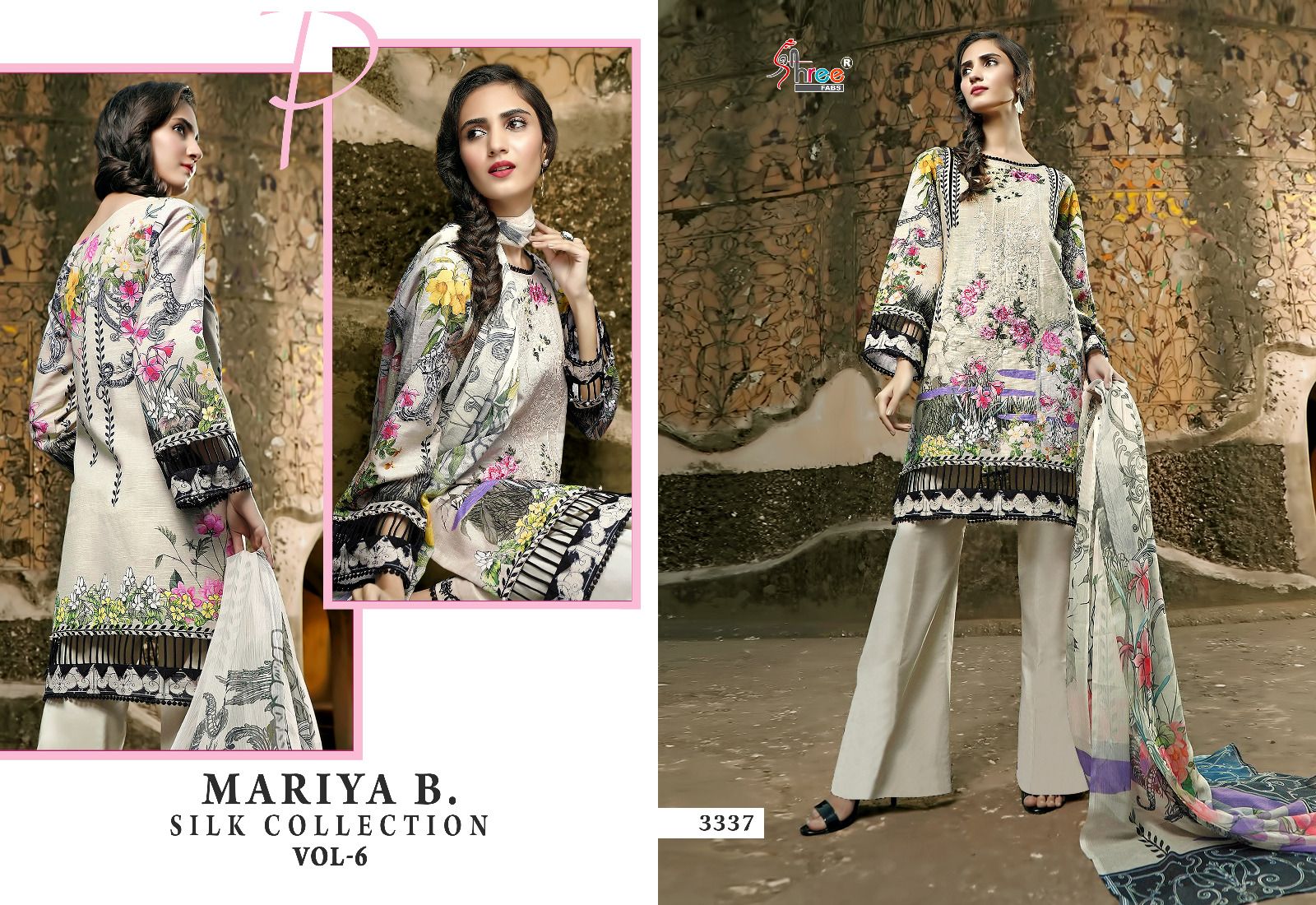 Mariya B Silk Vol 6 Shree Fabs Satin Pakistani Salwar Suits