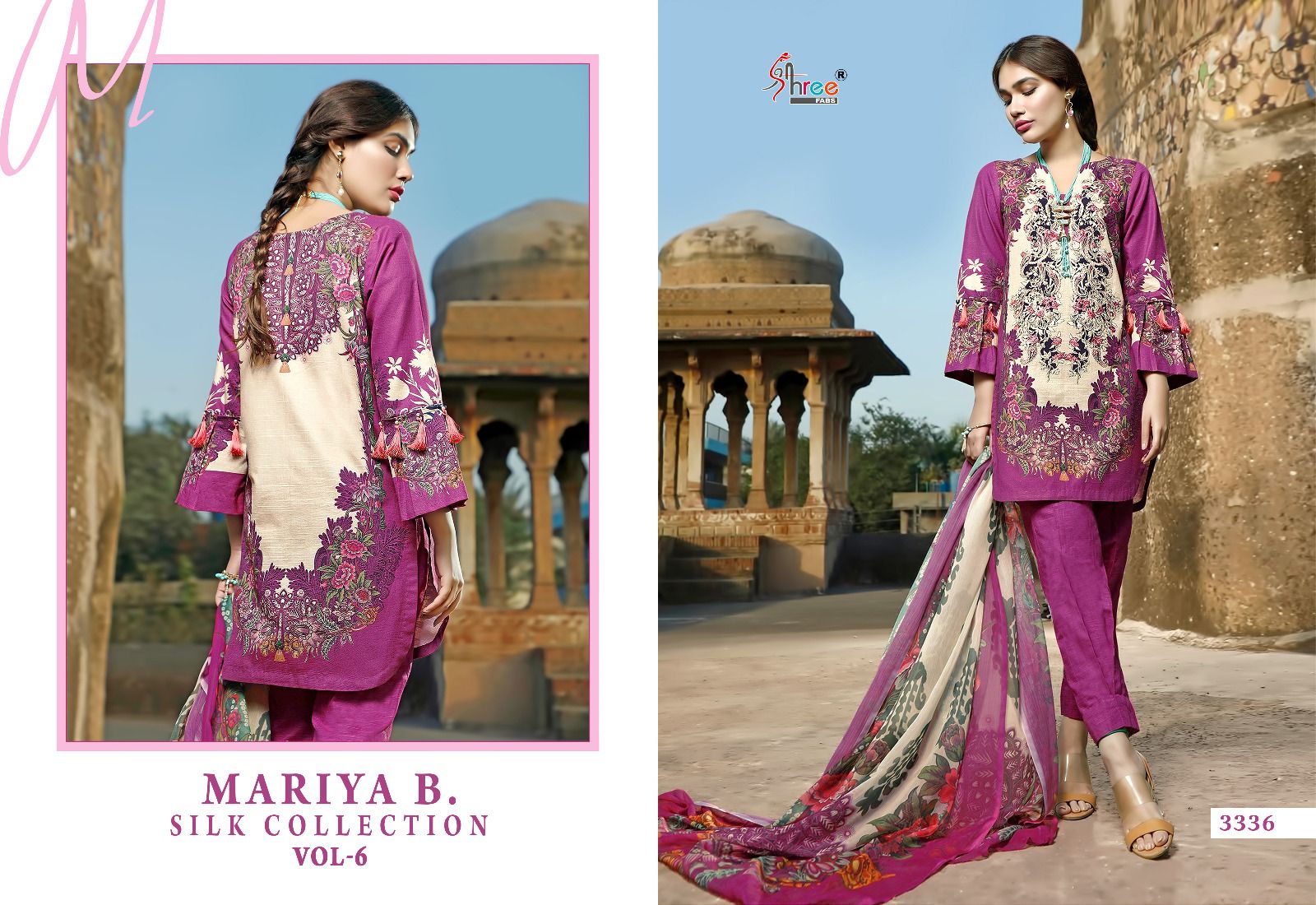 Mariya B Silk Vol 6 Shree Fabs Satin Pakistani Salwar Suits