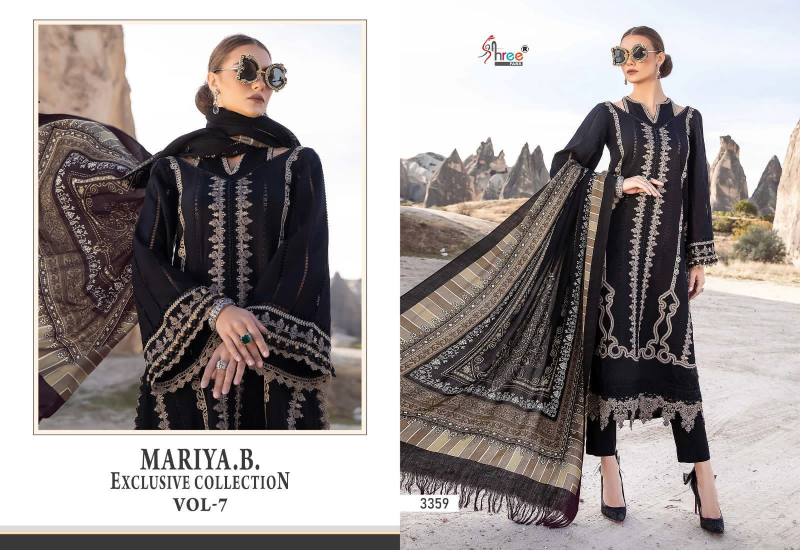 Mariya B Vol 7 Shree Fabs Rayon Cotton Pakistani Salwar Suits