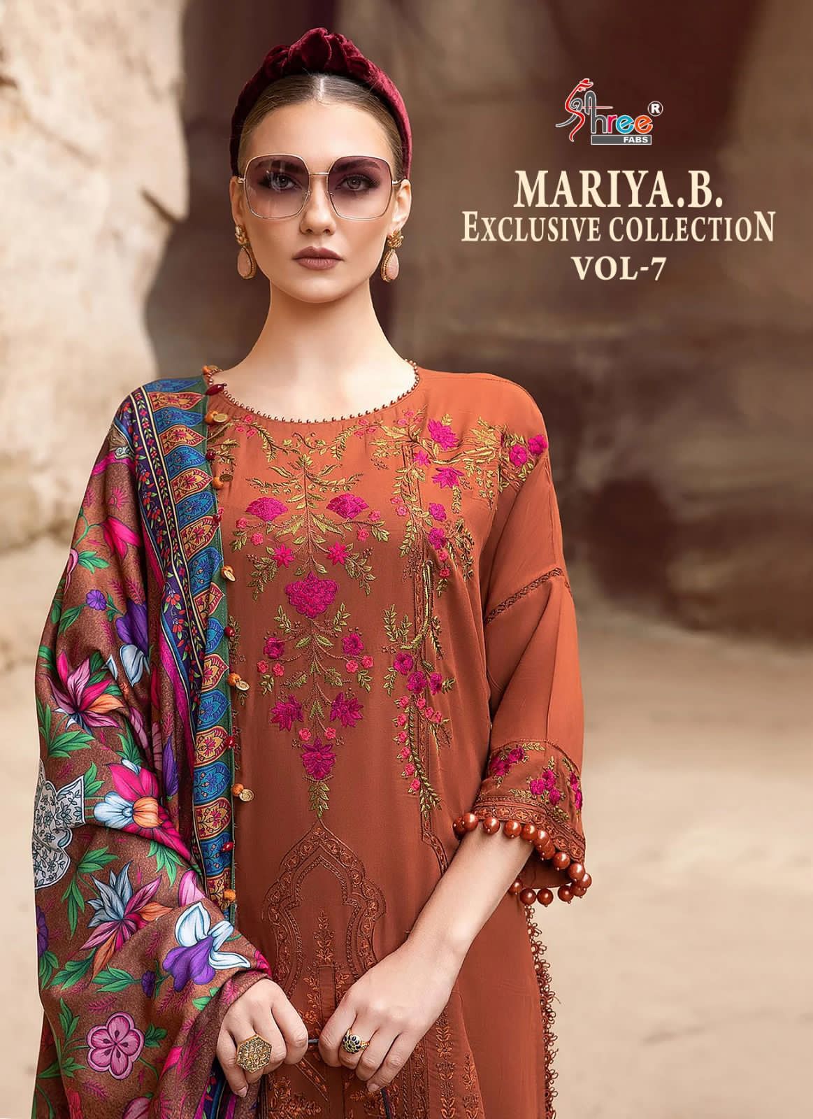 Mariya B Vol 7 Shree Fabs Rayon Cotton Pakistani Salwar Suits