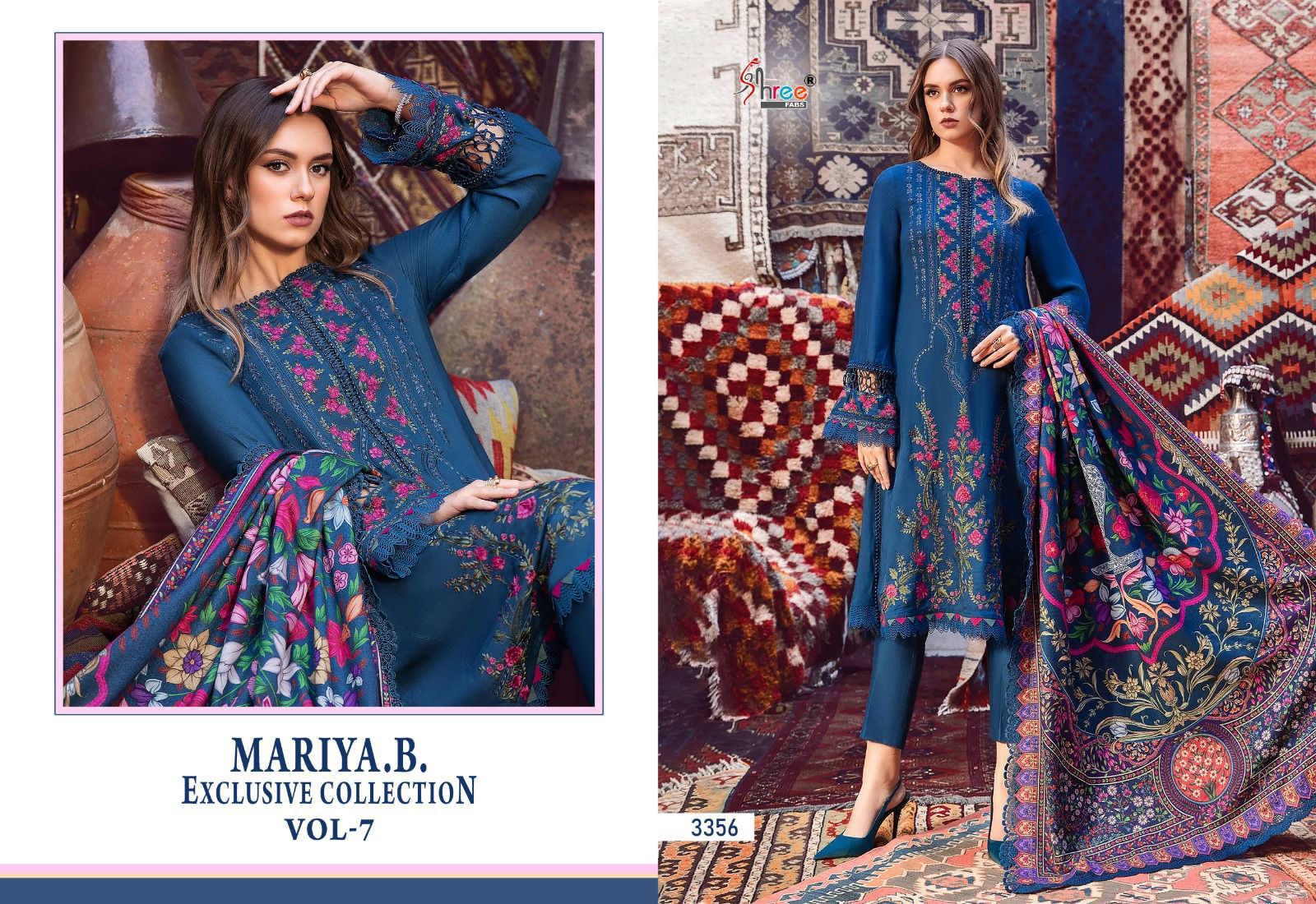 Mariya B Vol 7 Shree Fabs Rayon Cotton Pakistani Salwar Suits