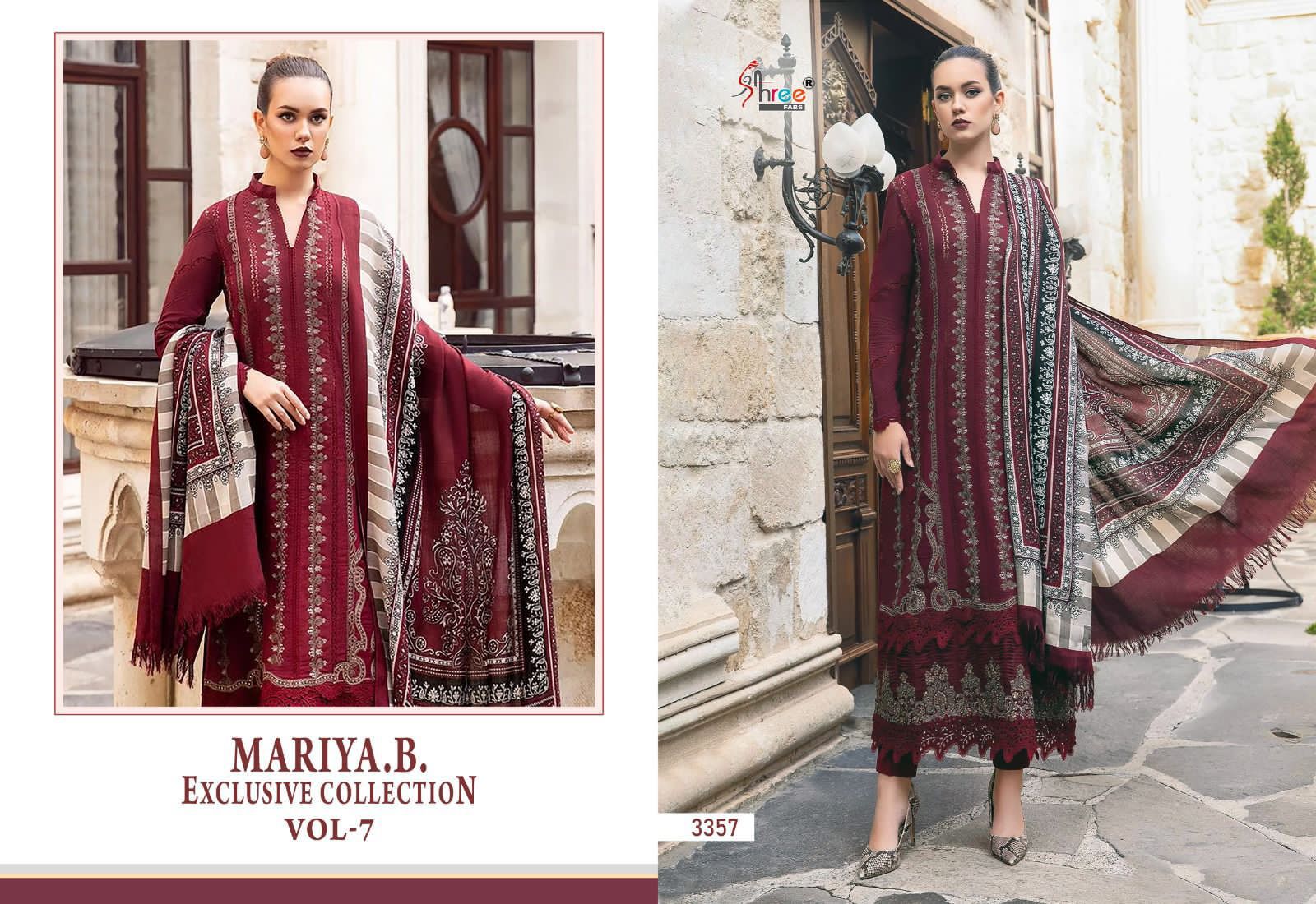 Mariya B Vol 7 Shree Fabs Rayon Cotton Pakistani Salwar Suits