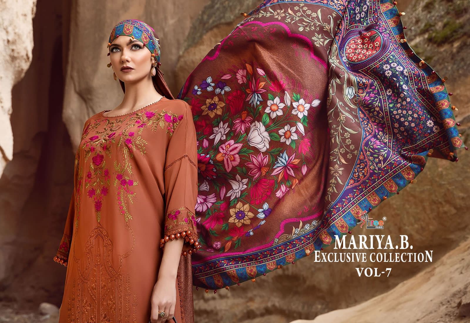 Mariya B Vol 7 Shree Fabs Rayon Cotton Pakistani Salwar Suits