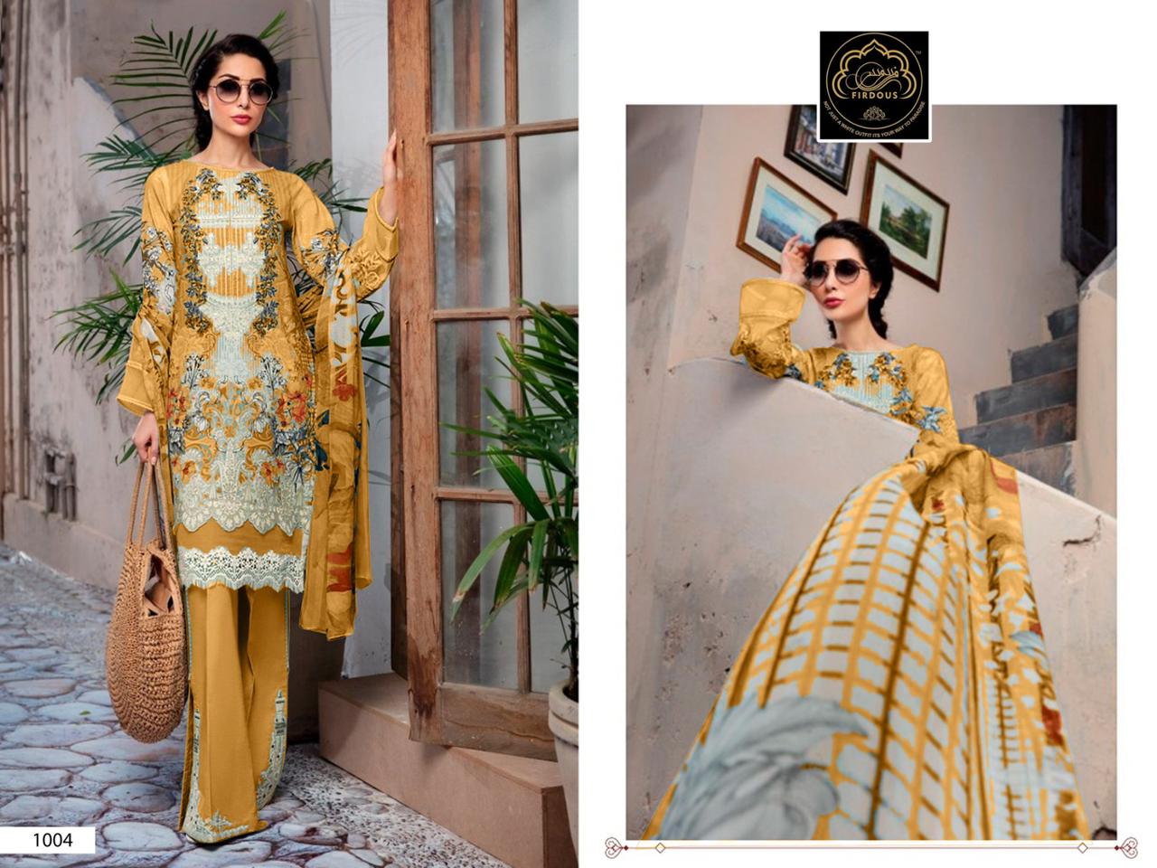 Marjaan Vol 1 Firdous Art Cotton Pakistani Patch Work Suits