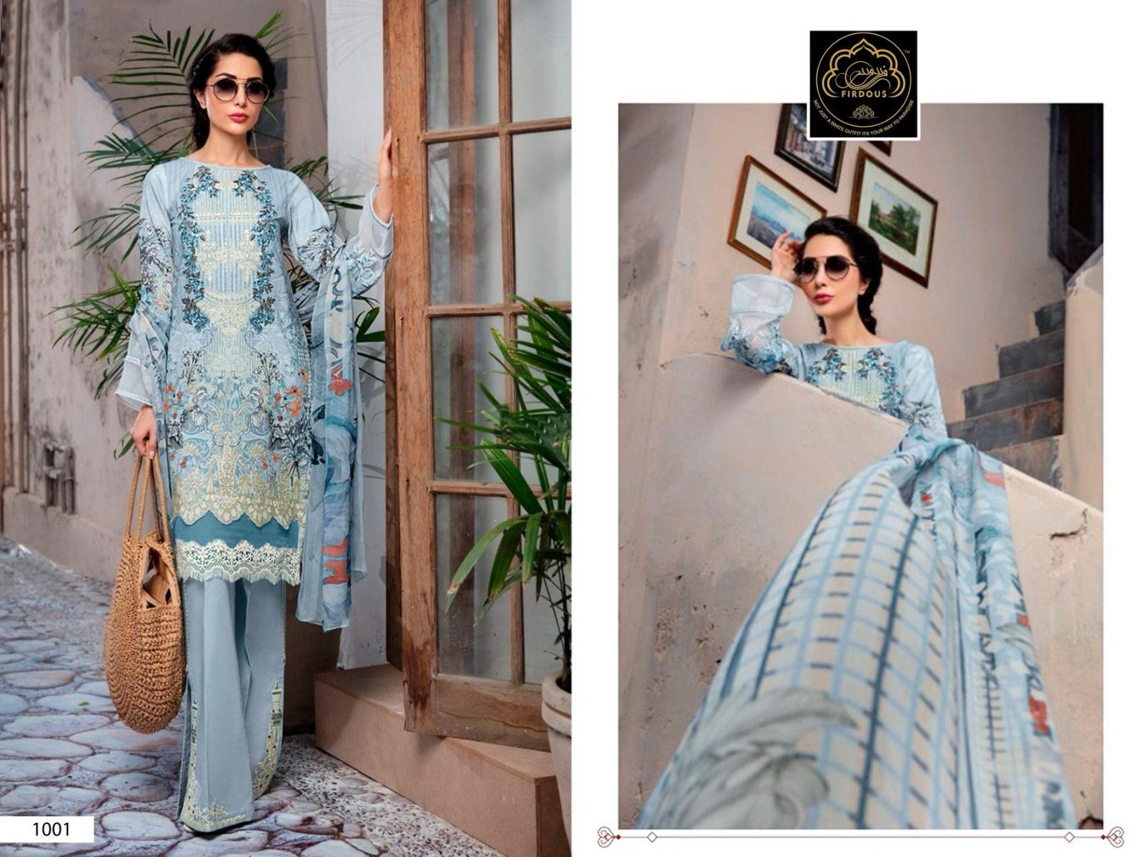 Marjaan Vol 1 Firdous Art Cotton Pakistani Patch Work Suits