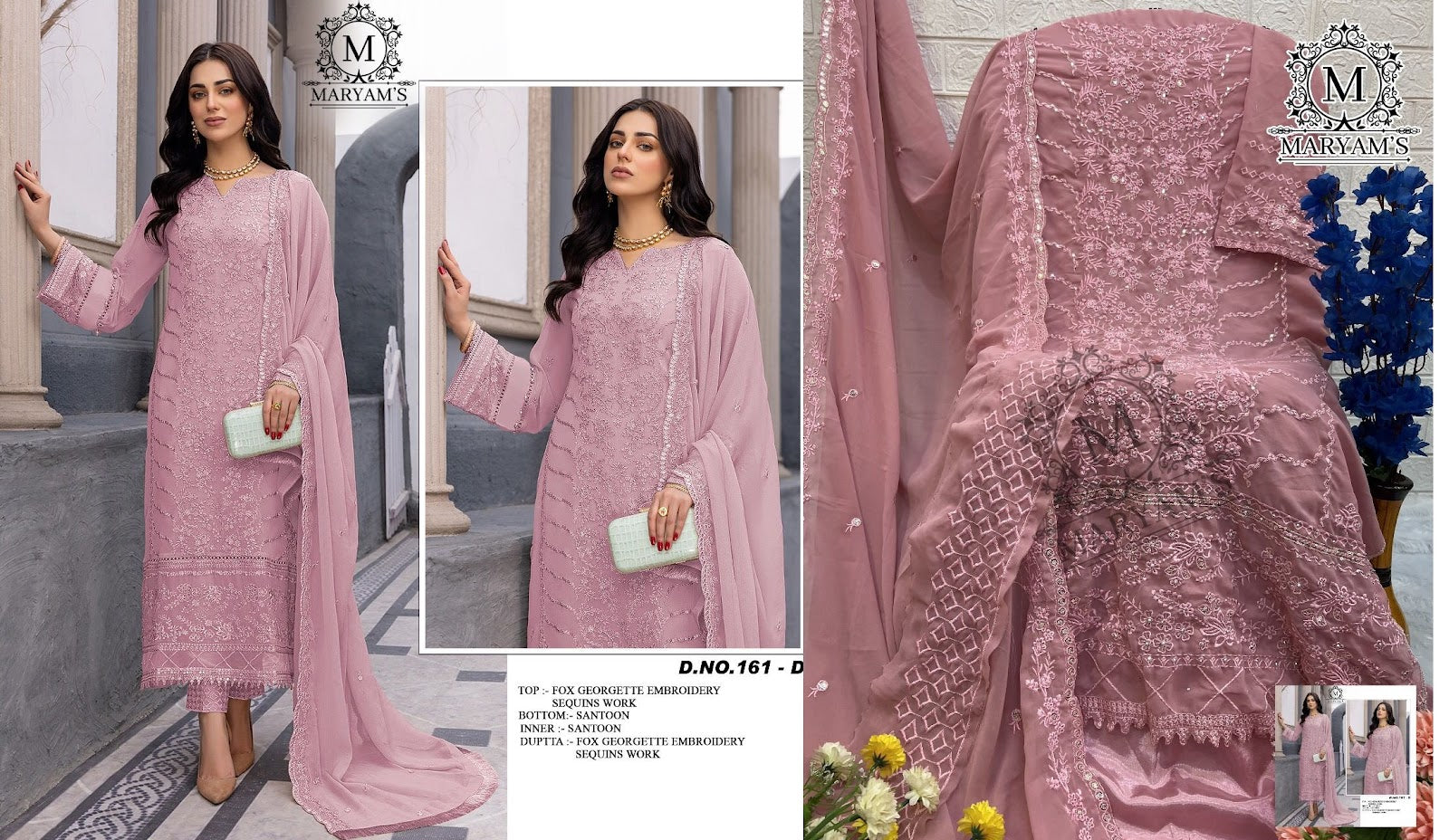 Maryams-161 Kaleesha Fashion Georgette Pakistani Salwar Suits