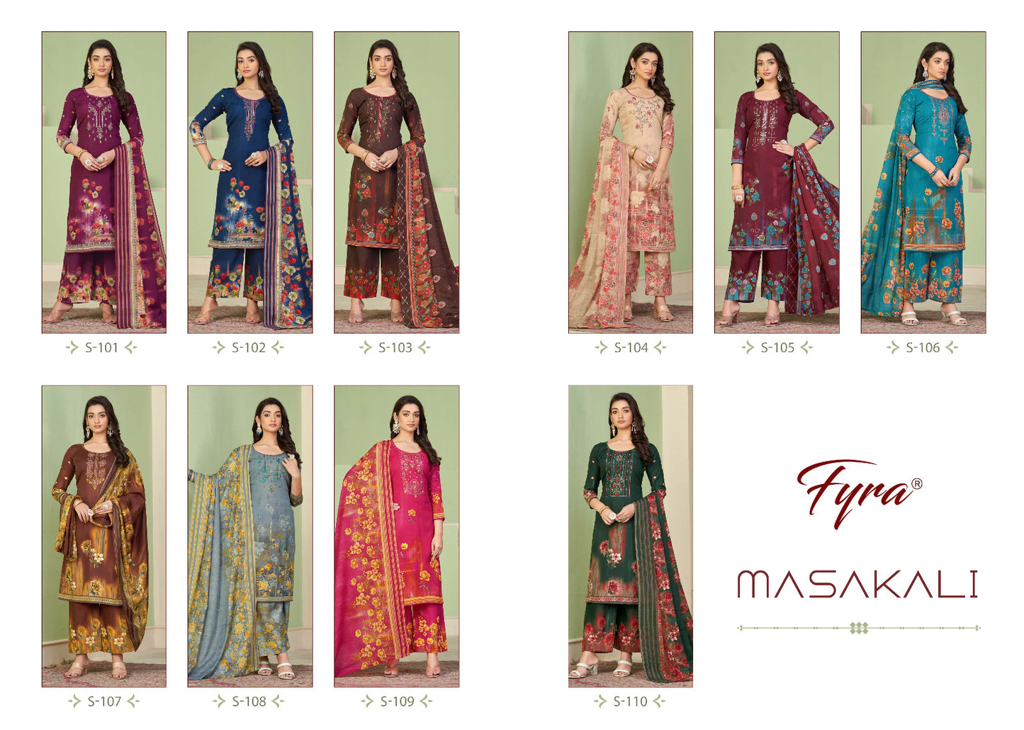 Masakali Fyra Soft Cotton Plazzo Style Suits