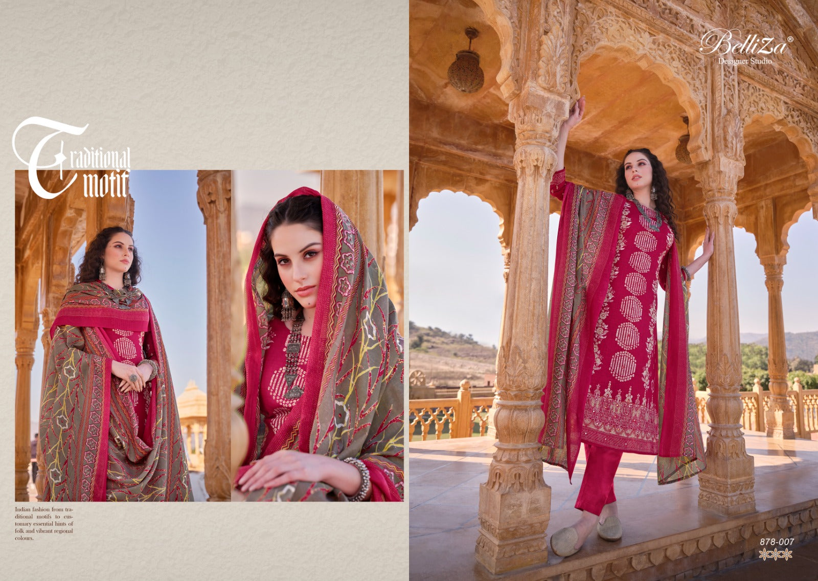 Mashuqa Belliza Designer Studio Cotton Pant Style Suits