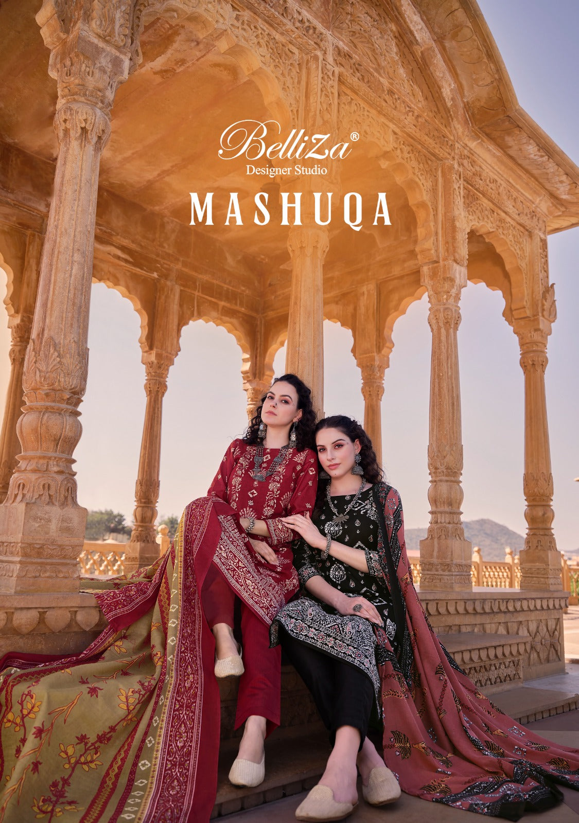 Mashuqa Belliza Designer Studio Cotton Pant Style Suits