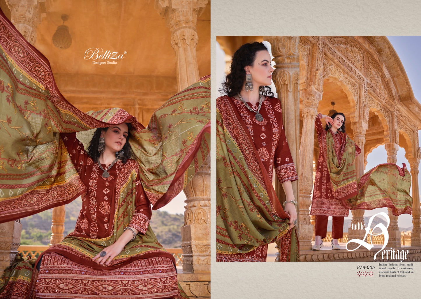 Mashuqa Belliza Designer Studio Cotton Pant Style Suits