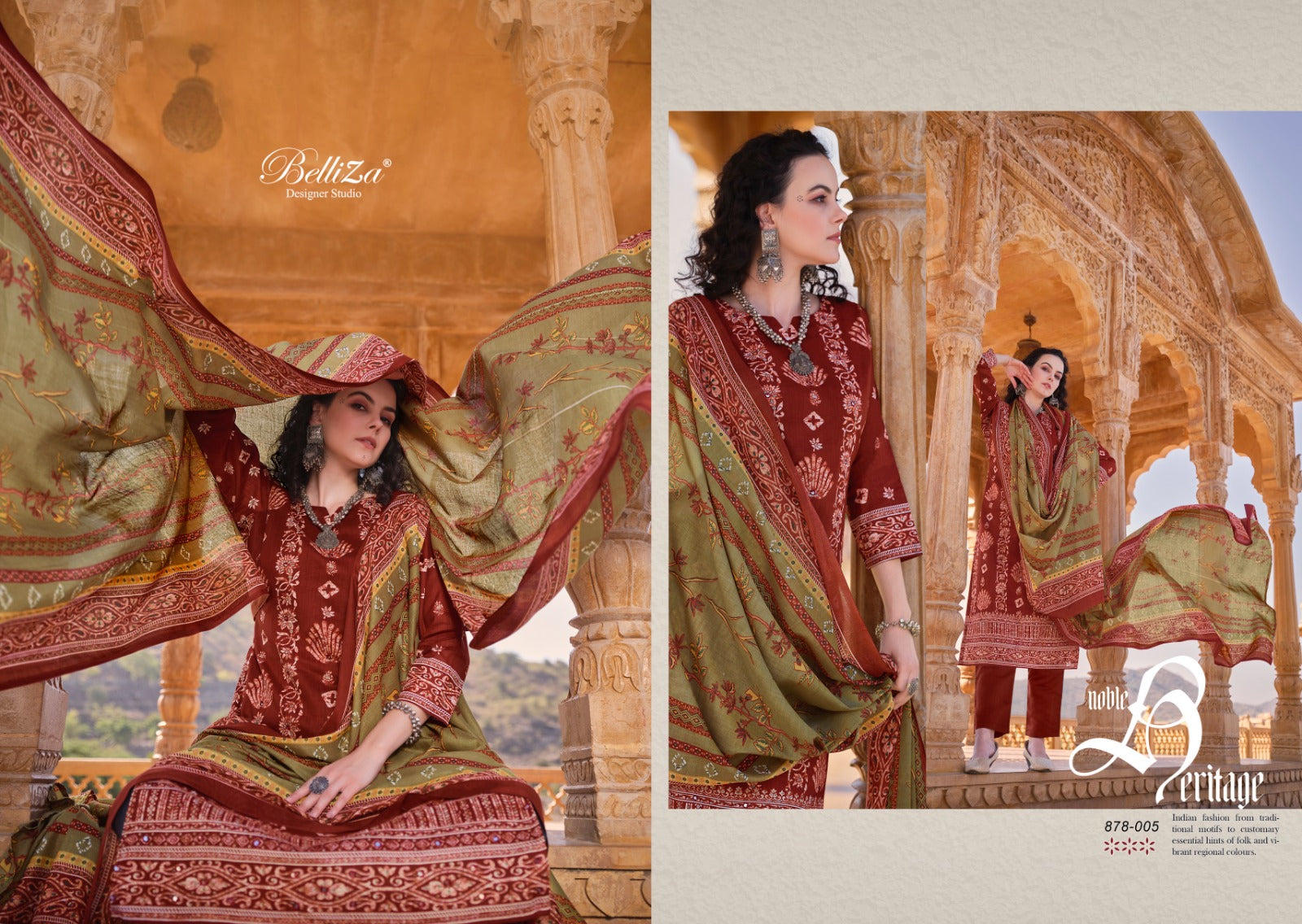 Mashuqa Belliza Designer Studio Cotton Pant Style Suits