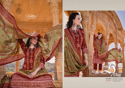 Mashuqa Belliza Designer Studio Cotton Pant Style Suits