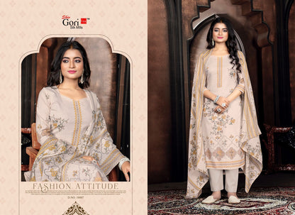 Mastani Shiv Gori Silk Mills Cotton Linen Pant Style Suits