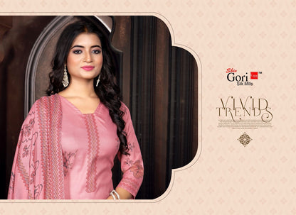 Mastani Shiv Gori Silk Mills Cotton Linen Pant Style Suits