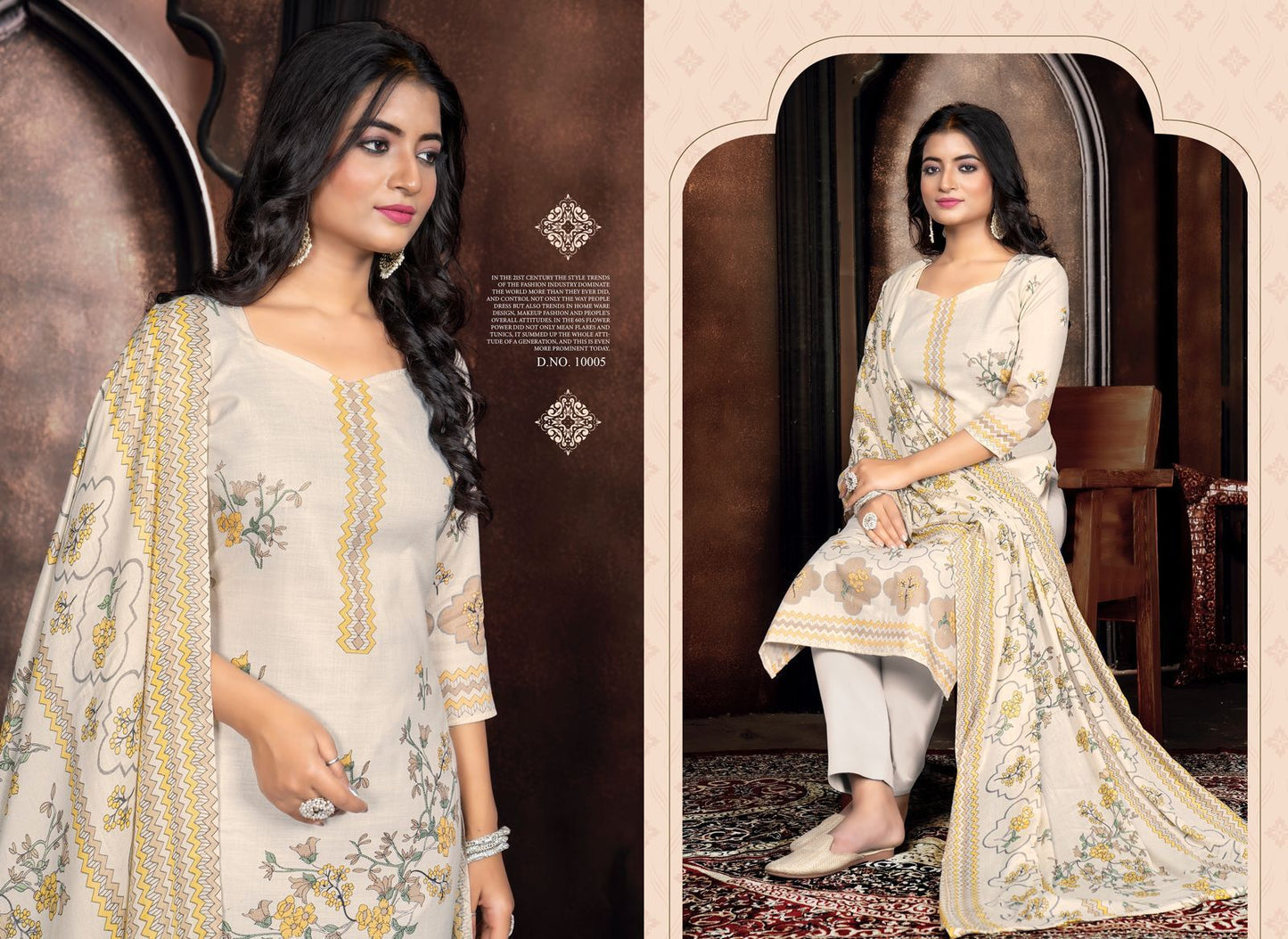 Mastani Shiv Gori Silk Mills Cotton Linen Pant Style Suits
