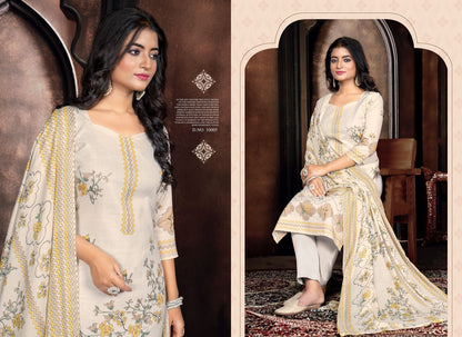 Mastani Shiv Gori Silk Mills Cotton Linen Pant Style Suits