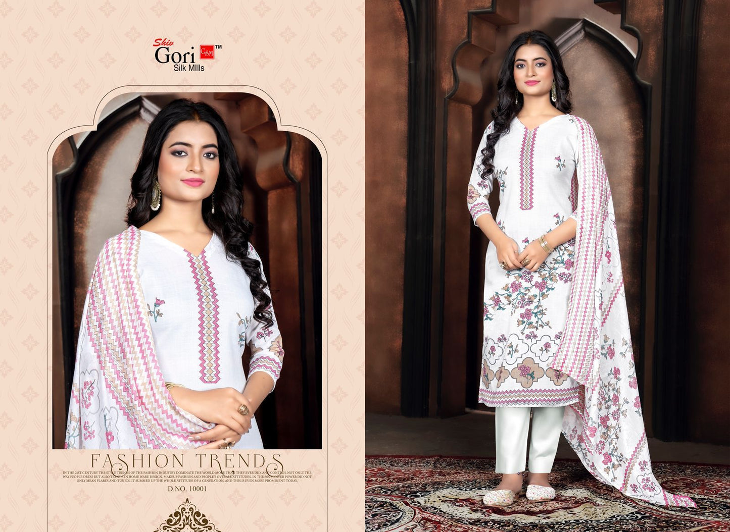 Mastani Shiv Gori Silk Mills Cotton Linen Pant Style Suits