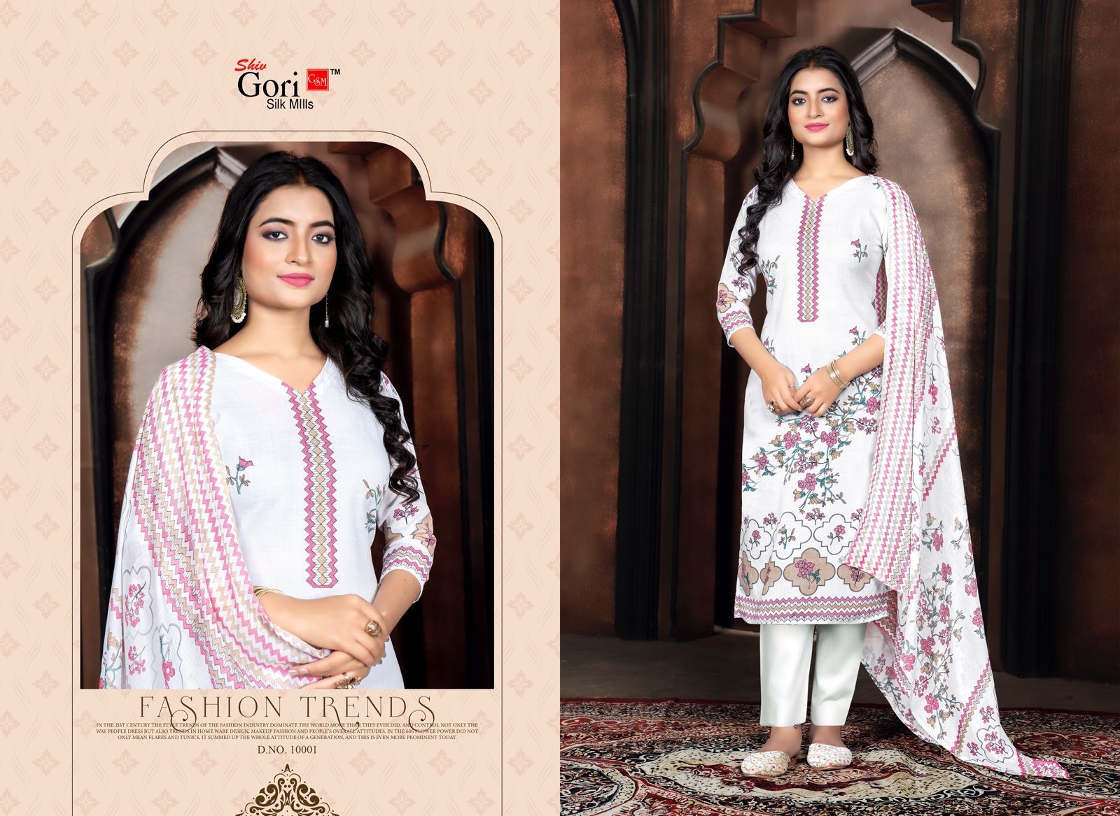 Mastani Shiv Gori Silk Mills Cotton Linen Pant Style Suits