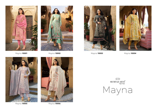Mayna Mumtaz Arts Viscose Pant Style Suits