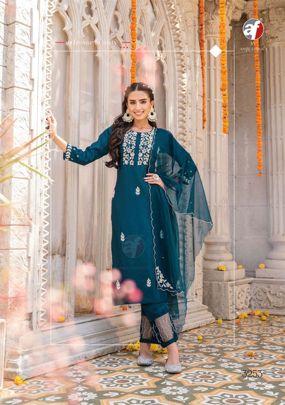 Mayra Vol 3 Af Viscose Modal Readymade Pant Style Suits