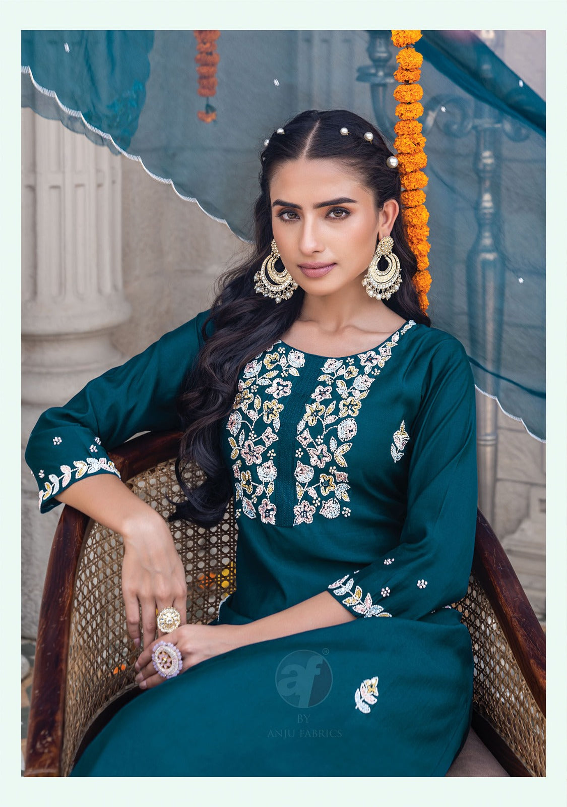 Mayra Vol 3 Af Viscose Modal Readymade Pant Style Suits