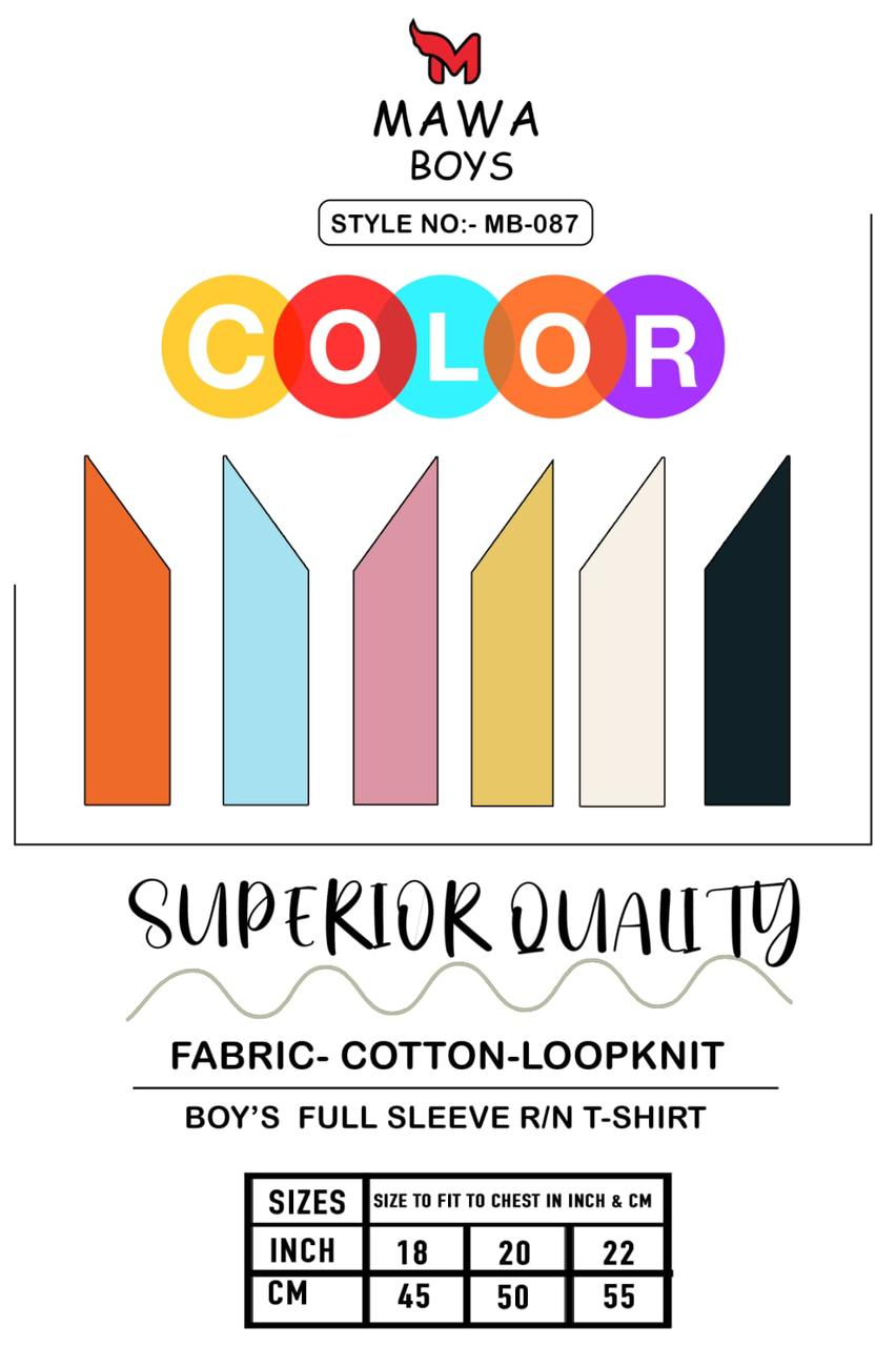 Mb-087 Mawa Boys Tshirt