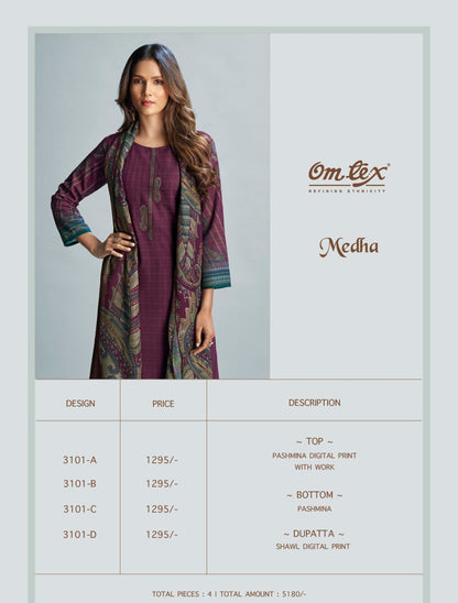 Medha Omtex Pashmina Suits