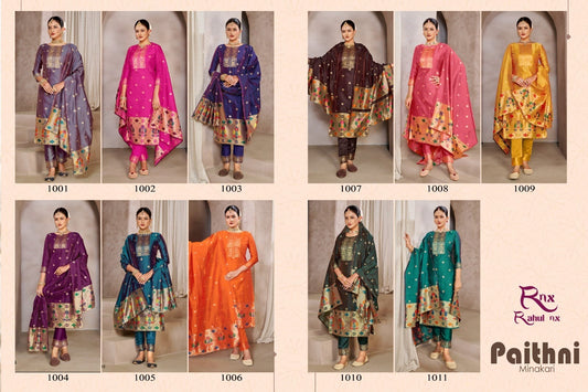 Meenakari Paithani Rahul Nx Silk Pant Style Suits