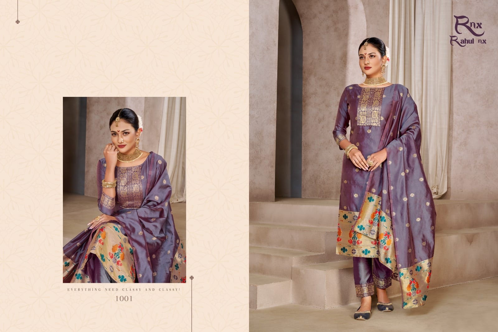 Buy Embroidered Paithani Silk Benarasi Straight Pant Suit Festive Wear  Online at Best Price | Cbazaar