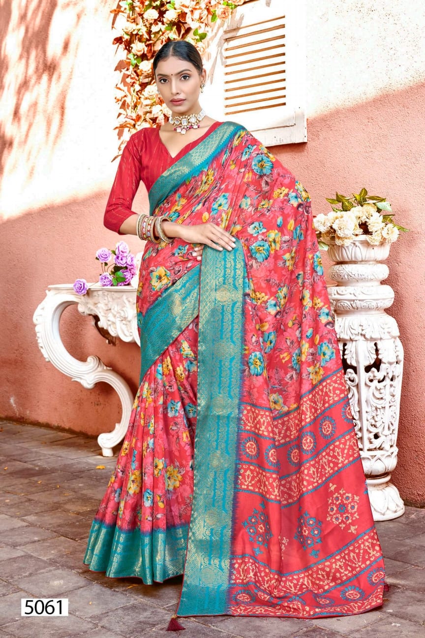 Meenakshi 7 5D Designer Silk Sarees