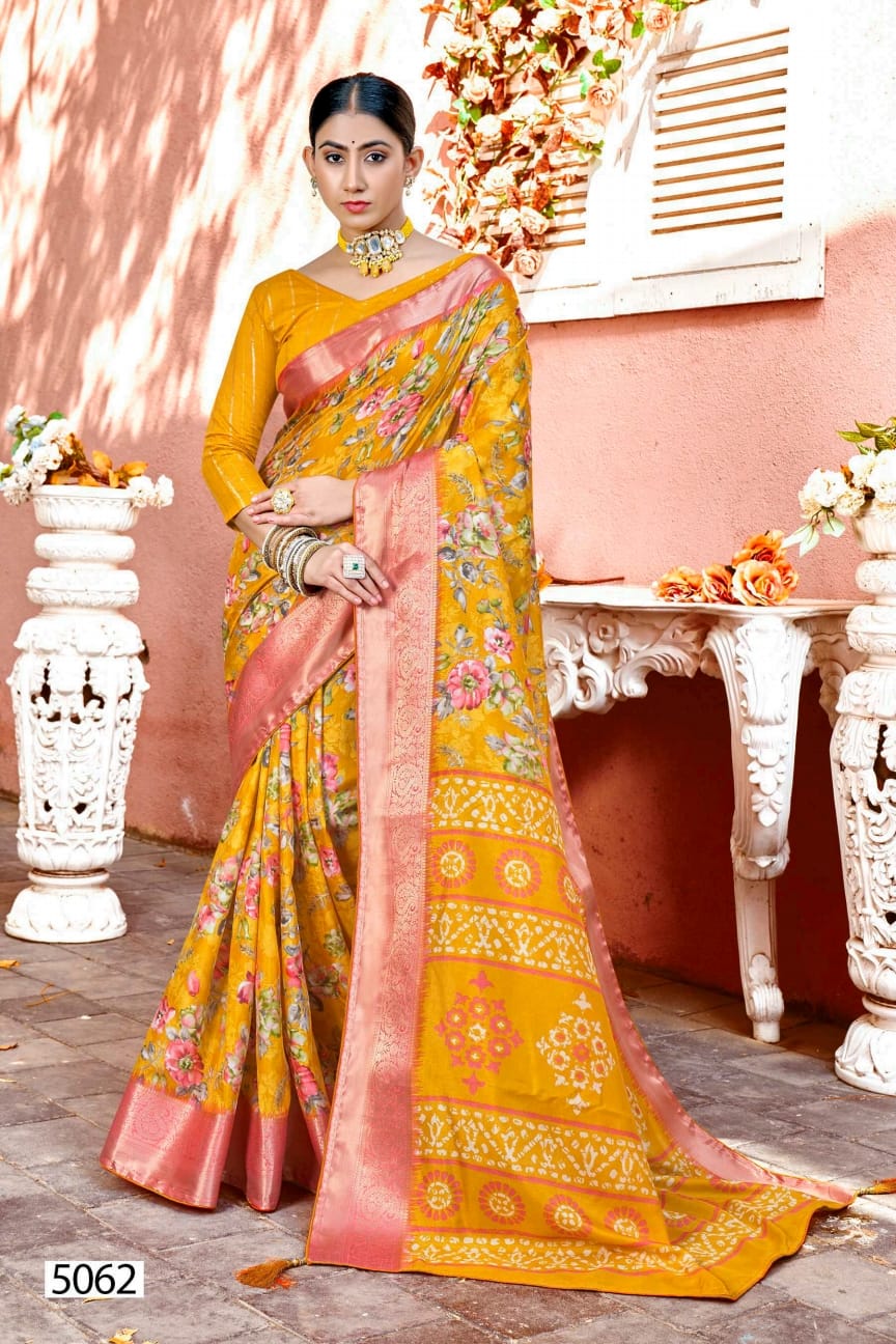 Meenakshi 7 5D Designer Silk Sarees