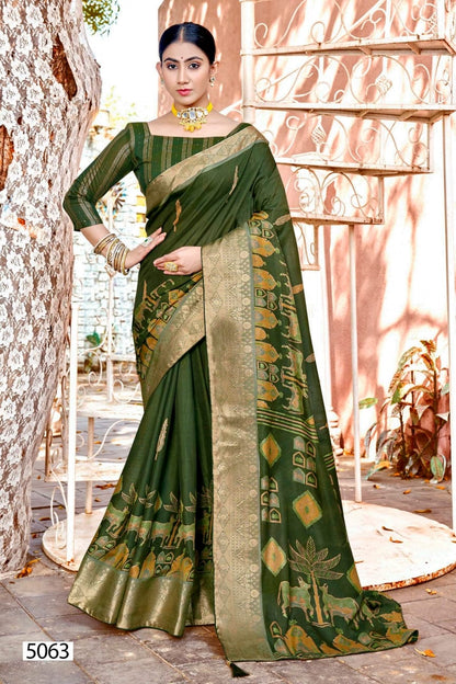 Meenakshi 7 5D Designer Silk Sarees