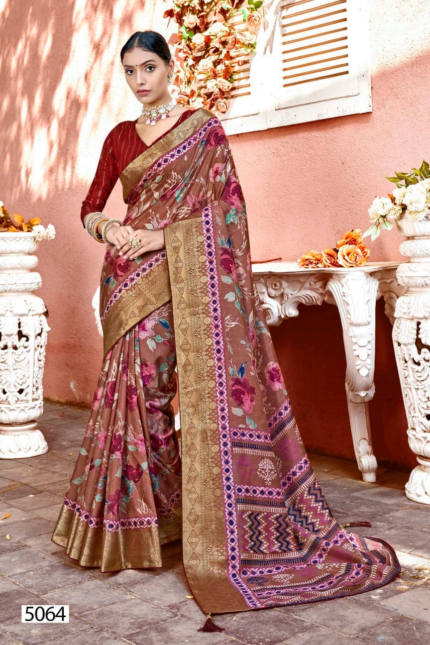 Meenakshi 7 5D Designer Silk Sarees