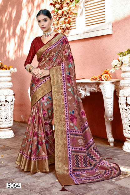 Meenakshi 7 5D Designer Silk Sarees