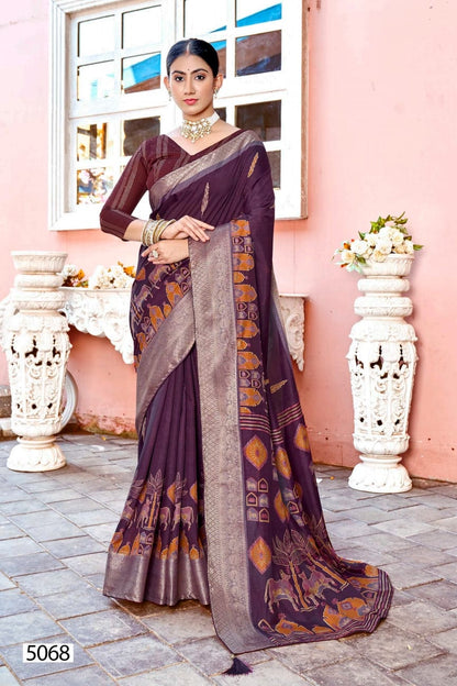Meenakshi 7 5D Designer Silk Sarees