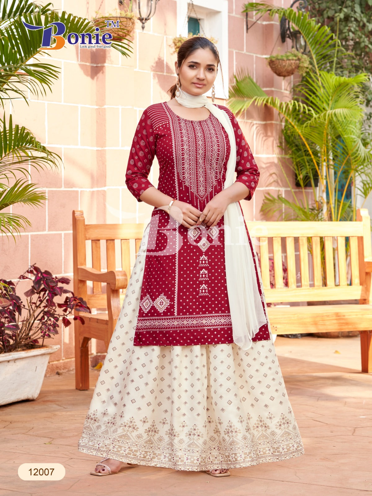 Meera-12 Bonie Rayon 14Kg Readymade Skirt Style Suits