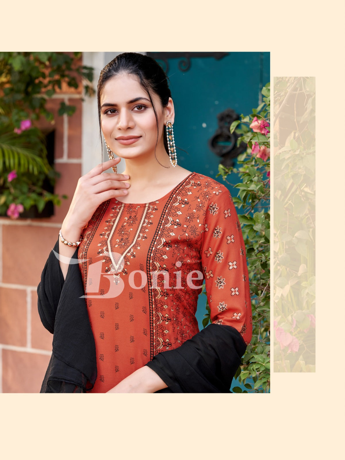 Meera-12 Bonie Rayon 14Kg Readymade Skirt Style Suits