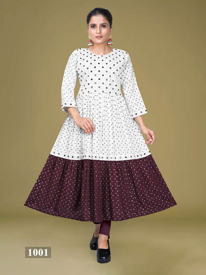 Meera Vol 1 Kavinay Rayon Anarkali Kurtis