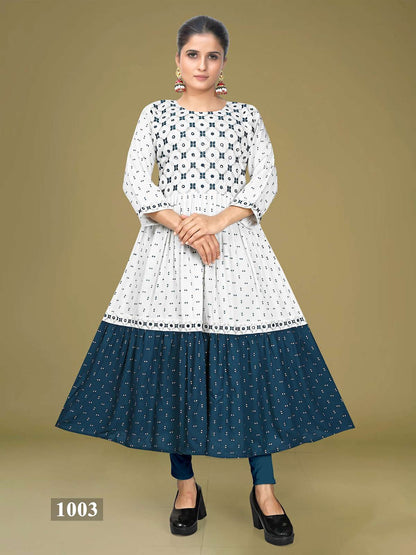 Meera Vol 1 Kavinay Rayon Anarkali Kurtis