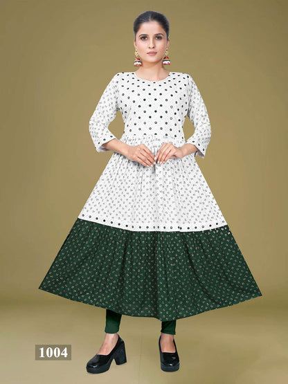 Meera Vol 1 Kavinay Rayon Anarkali Kurtis