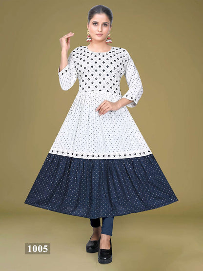 Meera Vol 1 Kavinay Rayon Anarkali Kurtis