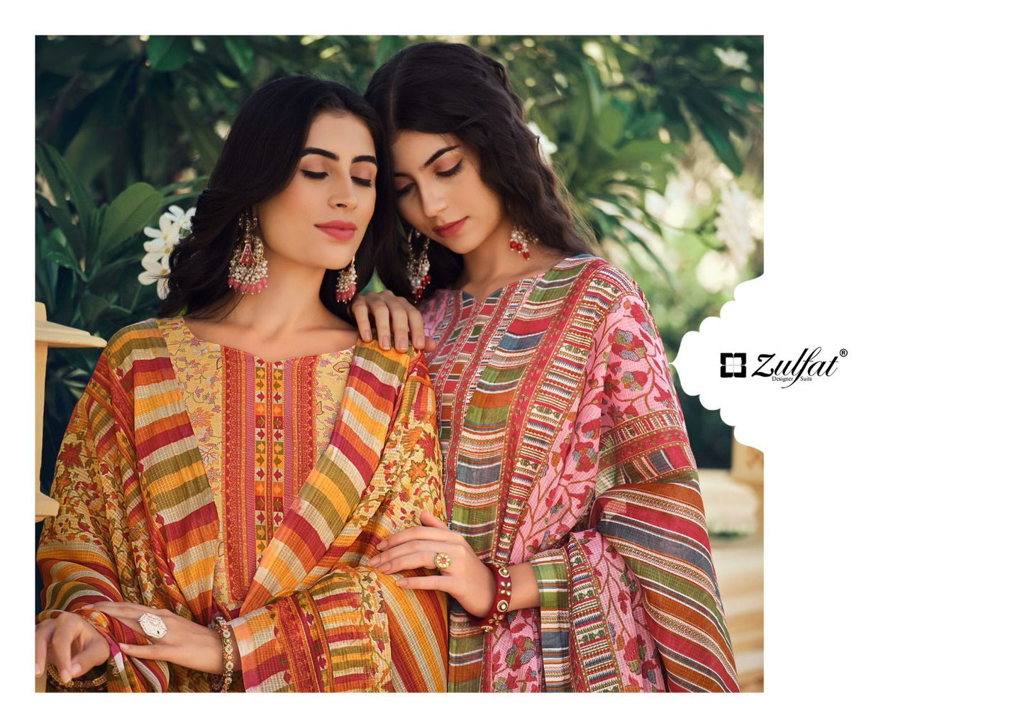 Meera Zulfat Designer Cotton Pant Style Suits