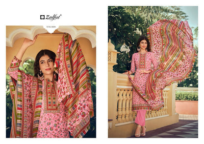 Meera Zulfat Designer Cotton Pant Style Suits