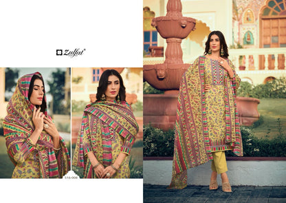 Meera Zulfat Designer Cotton Pant Style Suits