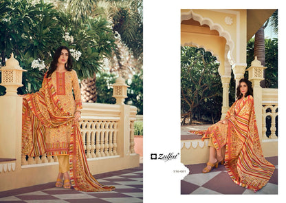 Meera Zulfat Designer Cotton Pant Style Suits