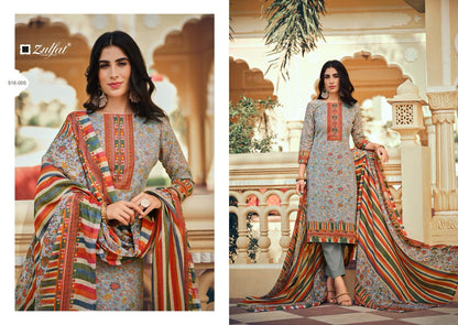 Meera Zulfat Designer Cotton Pant Style Suits