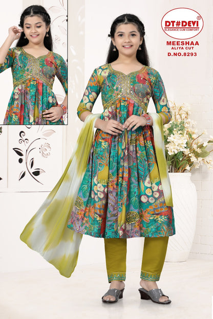 Meeshaa-8293 Dt Devi Girls Readymade Pant Suits